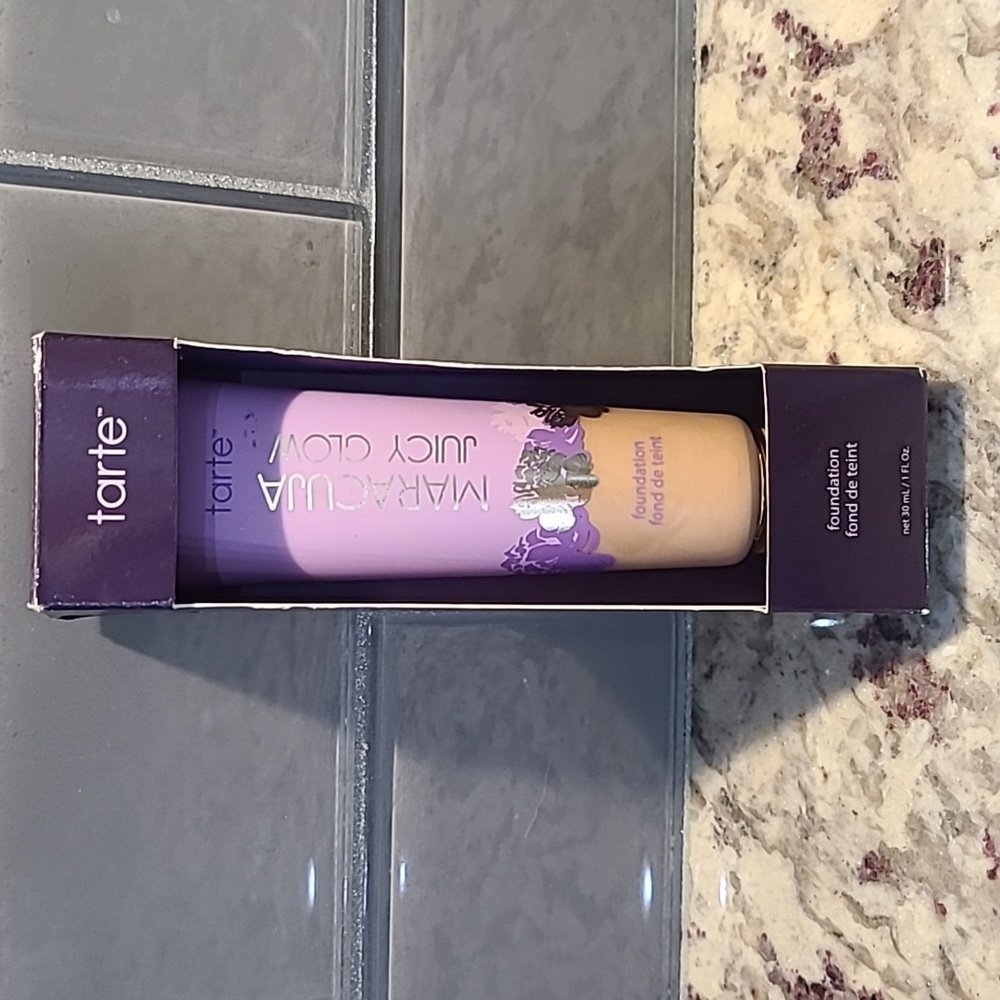 Tarte Maracuja Juicy Glow Foundation - Purple and Cream